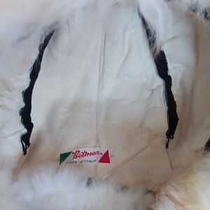 Betmar Ivory Fur Hat